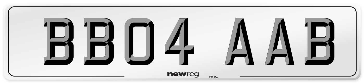 BB04 AAB Number Plate from New Reg